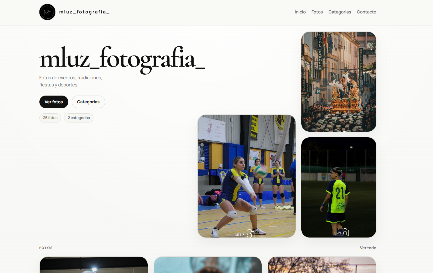 Vista previa del proyecto mluz_fotografia_